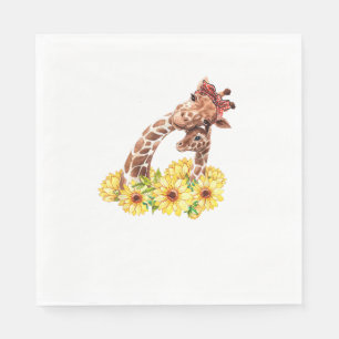 Ma Sunflower Gift Safari Africa Animal Kinder Baby Servet