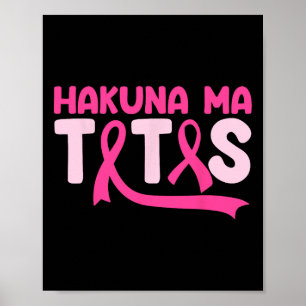 Ma Tatas Borstkanker Bewustzijnsondersteuning Roze Poster