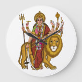 Maa Durga Clock Grote Klok (Voorkant)