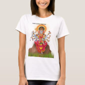 Maa Durga de macht T-shirt (Voorkant)