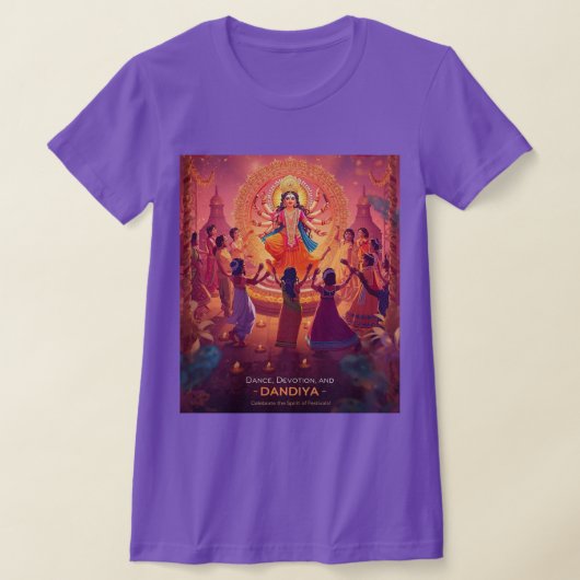 Maa Durga – Het hart van de Dussehra-feesten T-shirt (Laagn)