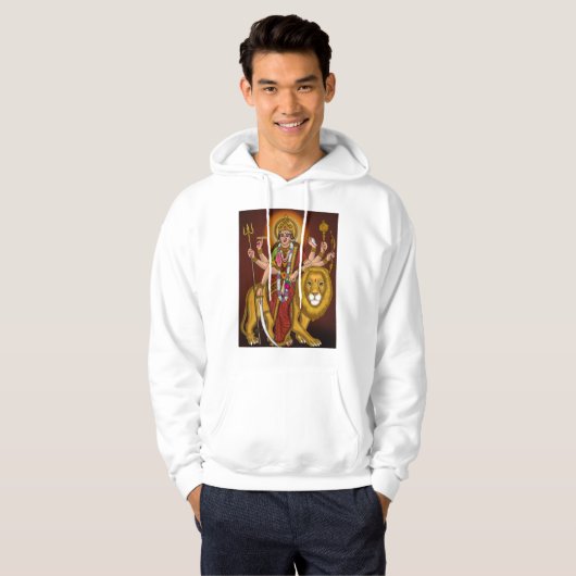 Maa Durga Hoodie (Voorkant volledig)