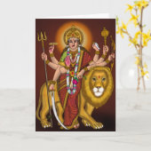 Maa Durga-luidspreker Kaart (Gele Bloem)