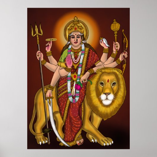 Maa Durga-luidspreker Poster (Voorkant)