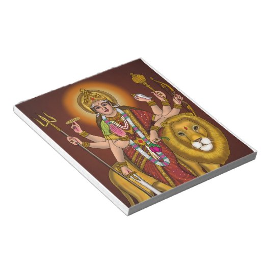 Maa Durga Notepad Notitieblok (Schuin)