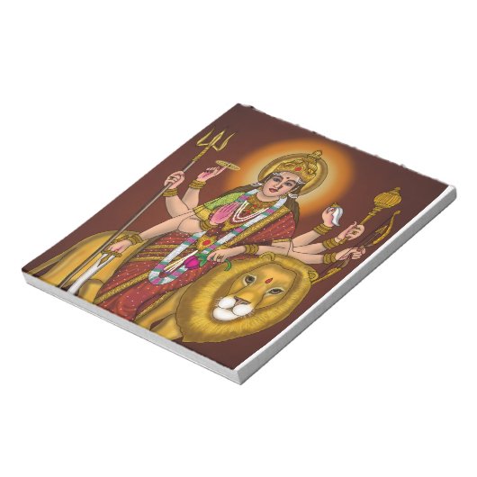 Maa Durga Notepad Notitieblok (Linkerzijde)