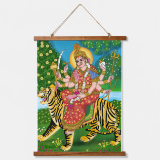 Maa Durga-poster Hangend Wandkleed