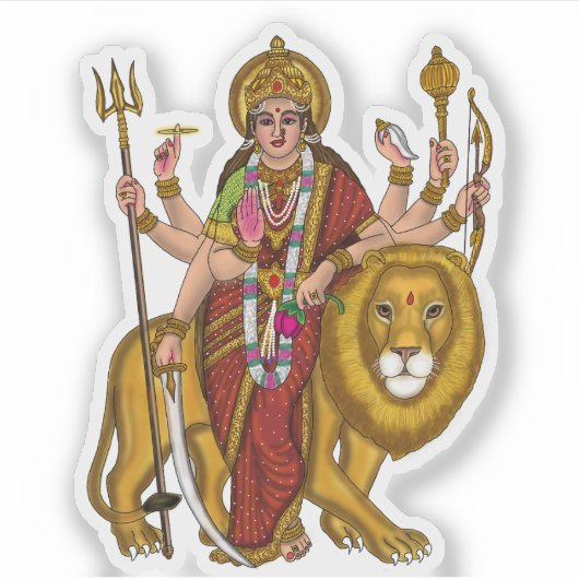 Maa Durga stickers (Voorkant)