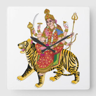 Maa Durga wandklok