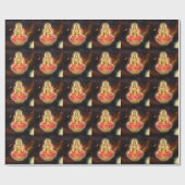 Maa Maha Lakshmi Devi Laxmi Goddess of Wealth Cadeaupapier (Vlak)
