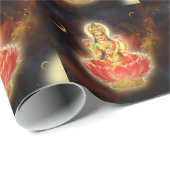 Maa Maha Lakshmi Devi Laxmi Goddess of Wealth Cadeaupapier (Rol Hoek)