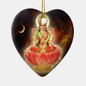 Maa Maha Lakshmi Devi Laxmi Goddess of Wealth Keramisch Ornament (Rechts)