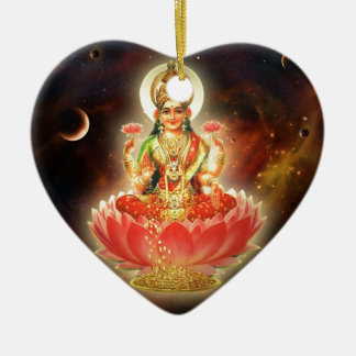 Maa Maha Lakshmi Devi Laxmi Goddess of Wealth Keramisch Ornament