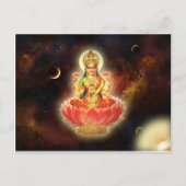 MAA MAHALAXMI DEVI INDIAN GODDESS OF WEALTH/FORTU BRIEFKAART (Voorkant)
