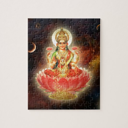 MAA MAHALAXMI DEVI INDIAN GODDESS OF WEALTH/FORTU LEGPUZZEL (Verticaal)