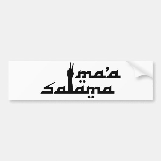 Ma'a Salama Bumpersticker (Voorkant)