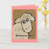 Maaaaaaaaaaaaaaaa schapenkaart moederdag kaart (Gele Bloem)