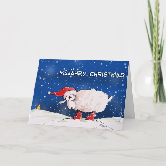 Määähry Christmas Feestdagen Kaart (Voorkant)