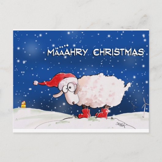 Määähry Christmas Feestdagenkaart (Voorkant)