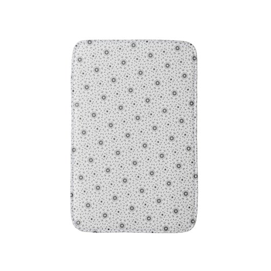 Maacah001 B&W abstract doodle Badmat (Voorkant Verticaal)