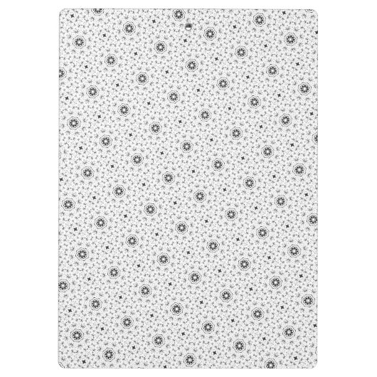 Maacah001 B&W abstract doodle grid Klembord (Achterkant)