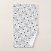 Maacah001 B&W abstracte doodle Bad Handdoek (Handdoek)