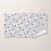 Maacah001 B&W abstracte doodle Bad Handdoek (Handdoek)