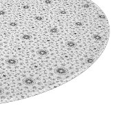 Maacah001 B&W abstracte doodle Snijplank (Hoek)