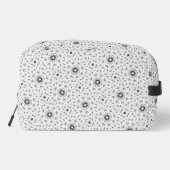 Maacah001 B&W abstracte doodle Toilettasje (Achterkant)