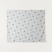 Maacah001 B&W abstracte doodle Wandkleed (Voorkant (horizontaal))