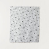 Maacah001 B&W abstracte doodle Wandkleed (Voorkant)