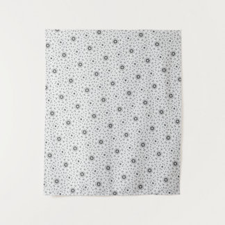 Maacah001 B&W abstracte doodle Wandkleed