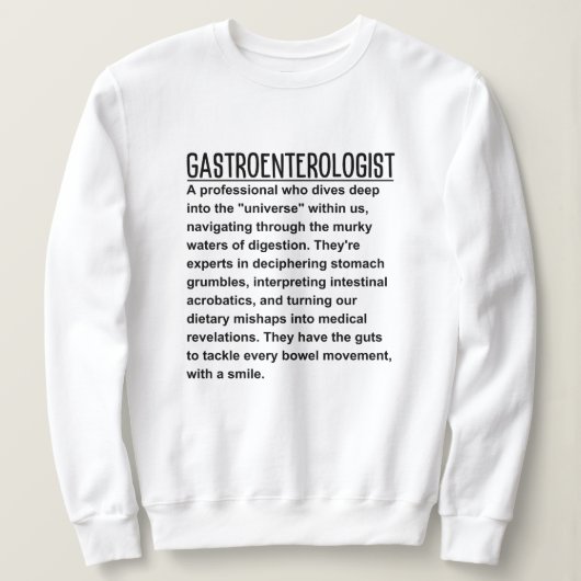 Maag-darm-leverarts Trui (Design voorkant)