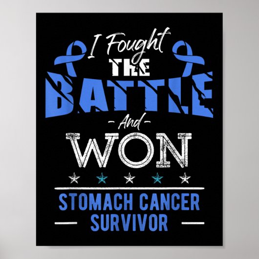 Maag Kanker Bewustzijn Kanker Survivor Fighter Poster (Voorkant)