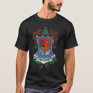 Maag van de wapens Michoacan Officiële Mexico Symb T-shirt