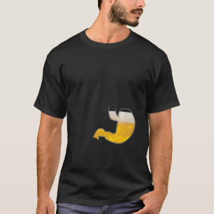 Maag vol met bijenpob-tummijn-buik-Humor T-shirt