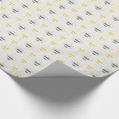 Maagbare bijen Ivory White Cadeaupapier (Hoek)