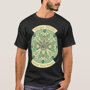 Maagd 2026 Zodiac Mandala Aardetekens Astrologie T-shirt