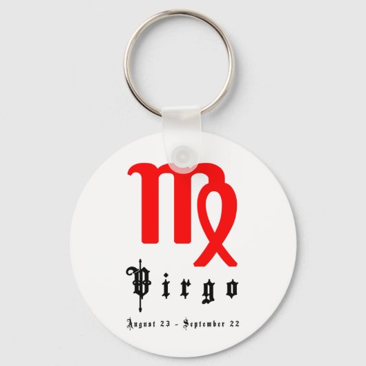 Maagd, 23 augustus - 22 september sleutelhanger (Voorkant)