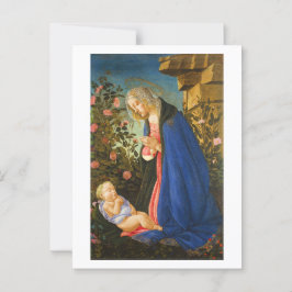 MAAGD AANBIDT SLAPEND CHRISTUSKIND BRIEFKAART