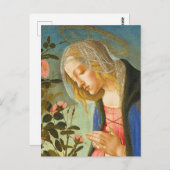 MAAGD AANBIDT SLAPEND CHRISTUSKIND BRIEFKAART (Voorkant / Achterkant)