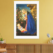 MAAGD AANBIDT SLAPEND CHRISTUSKIND CANVAS AFDRUK (Insitu (Woonkamer))