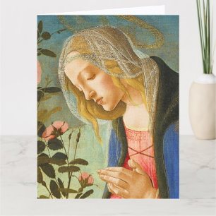 MAAGD AANBIDT SLAPEND CHRISTUSKIND KAART
