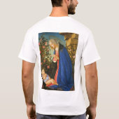 MAAGD AANBIDT SLAPEND CHRISTUSKIND T-SHIRT (Achterkant)