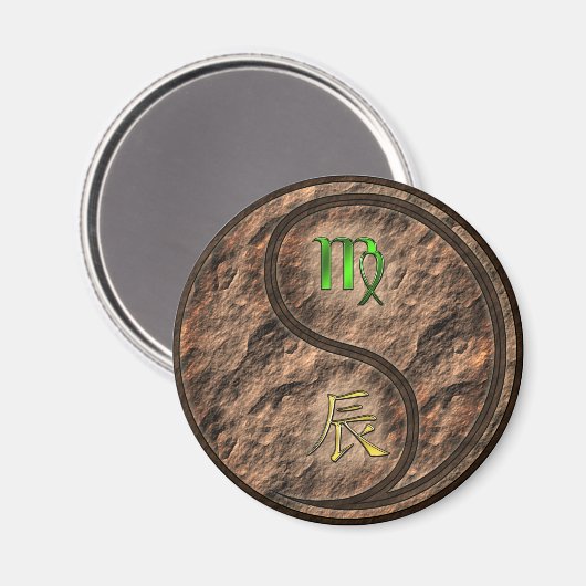 Maagd & Aard Draak Magneet (Voorkant / Achterkant)