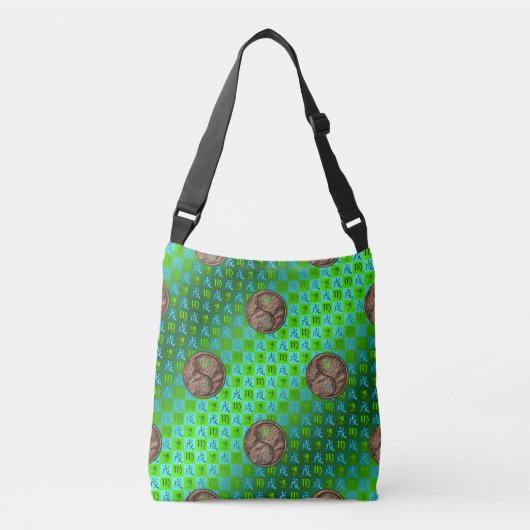 Maagd & Aard Hond Crossbody Tas (Voorkant)