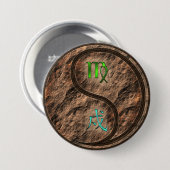 Maagd & Aard Hond Ronde Button 7,6 Cm (Voorkant /achterkant)