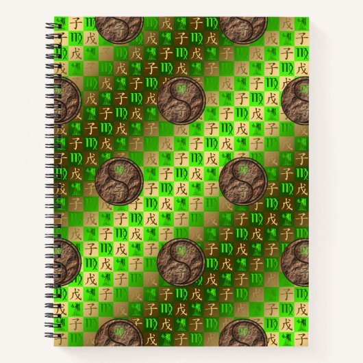 Maagd & Aard Rat Spiraal Notebook Notitieboek (Voorkant)