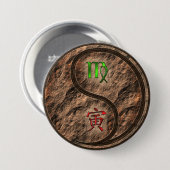 Maagd & Aard Tijger Ronde Button 7,6 Cm (Voorkant /achterkant)