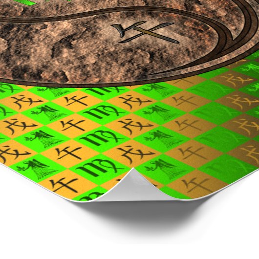 Maagd & Aarde Paard Poster (Hoek)